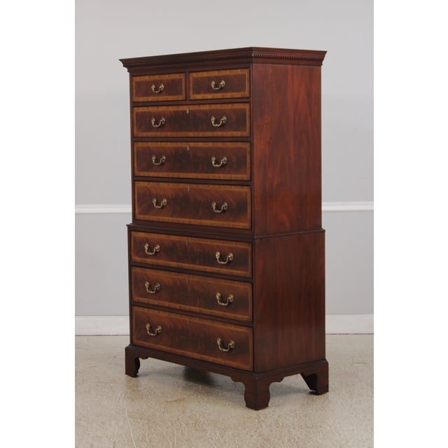 Traditional Henkel Harris Nancy Saunders Witt Mahogany Chest For Sale - Image 3 of 18