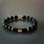 Early 21st Century Black Onyx Stone Evil Eye Protection Beaded Bracelet For Sale - Image 5 of 8