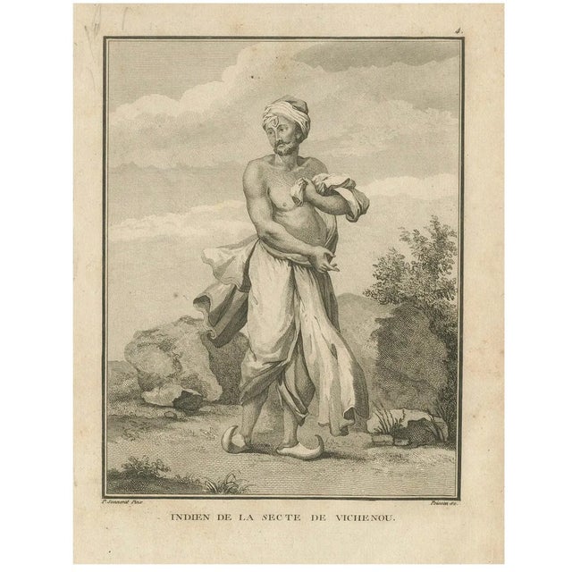 Sonnerat, Indian Devotee of Vishnu, 1806, Print For Sale