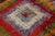 1950s Vintage Tulu Shag Rug in Multicolor Geometric Pattern, High-Low Pile For Sale - Image 5 of 7