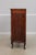 French Vintage French Style Bow Front 5 Drawer Inlaid Walnut Chest For Sale - Image 3 of 18