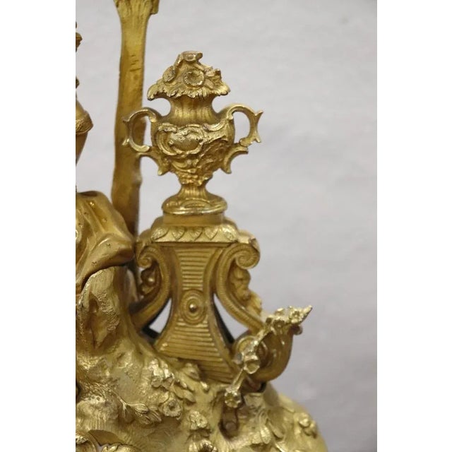 Antique Gilt Bronze Table Clock, 19th Century For Sale - Image 3 of 12