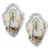 Pair French Eglomise Mirrored Wall Sconces,1950 France. For Sale