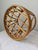 Vintage Rattan Round Ottoman For Sale In Chicago - Image 6 of 8