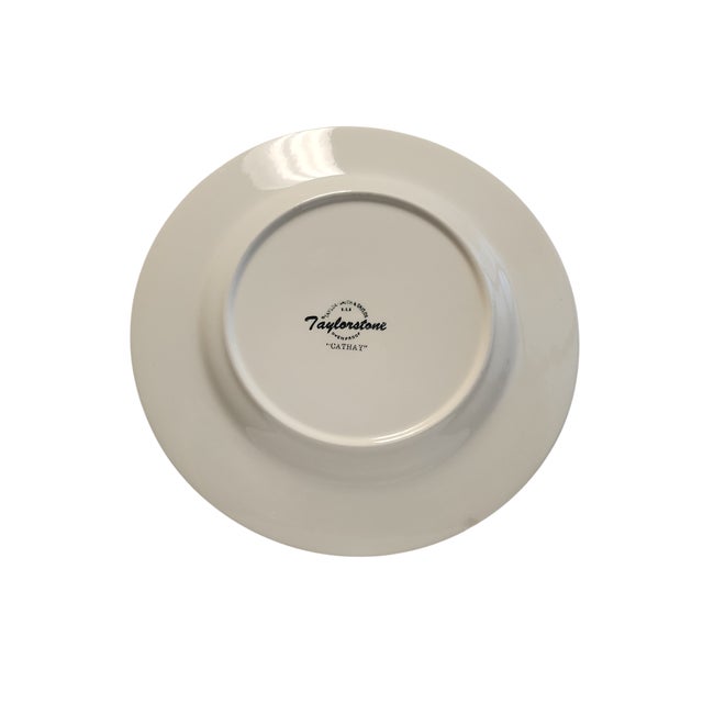 Mid-Century Modern 1960s Mid Century Modern Taylor Smith Taylor Cathay Ironstone Dinner Plates - Set of Six For Sale - Image 3 of 3