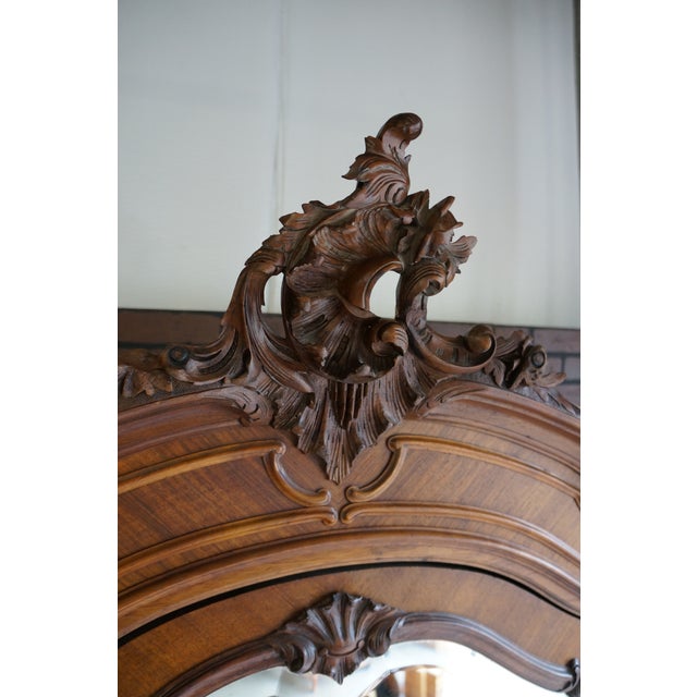 Magnificent Antique Triple French Louis XV Rococo Armoire. This cabinet is in remarkable condition considering its...