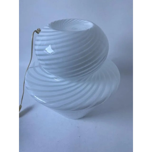 Ivory Mushroom Table Lamp, 1970 For Sale - Image 8 of 9