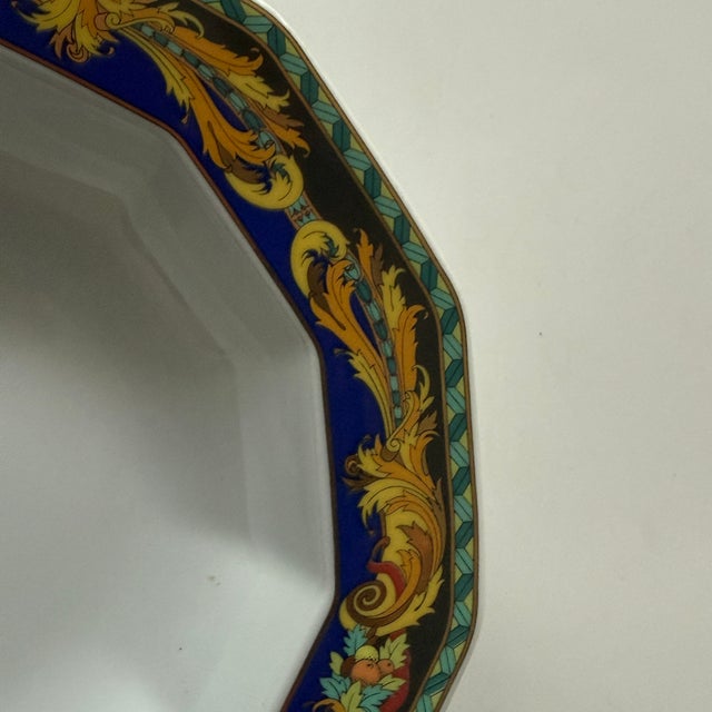 2000 - 2009 Le Roi Soleil Rim Soup Plate by Versace for Rosenthal, 1990s For Sale - Image 5 of 6