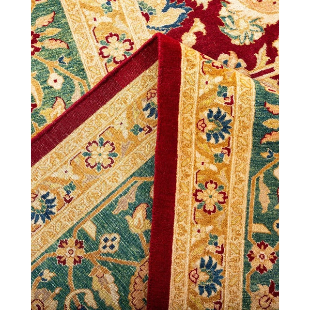 Mogul, One-of-a-Kind Hand-Knotted Area Rug in Red, 8' 1" x 10' 2" For Sale In New York - Image 6 of 8