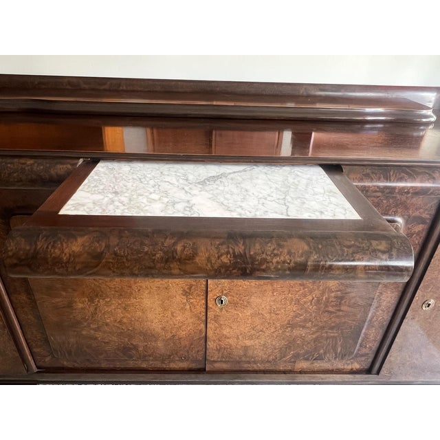 Art Deco Sideboard in Burl Walnut, 1930 For Sale - Image 3 of 18