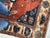 Textile Vintage Turkish SERAPI Design Rusty Terracotta Rug 7.3 x 10 For Sale - Image 7 of 10