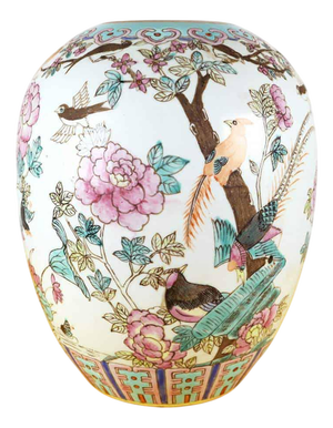 Chinese Vase in Decorated Porcelain