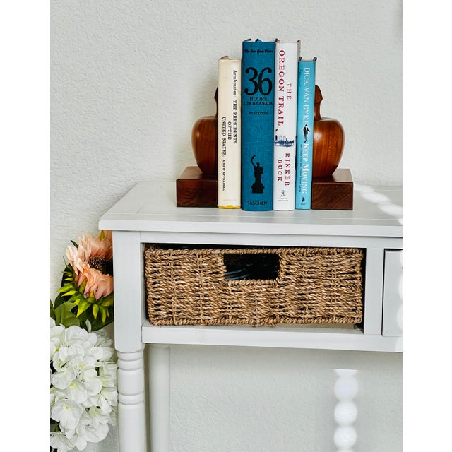 MidCentury Modern Wooden Apple Bookends a Pair Chairish