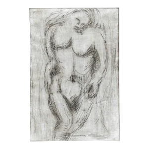 1974 De La Cuesta Modern Male Nude Etching