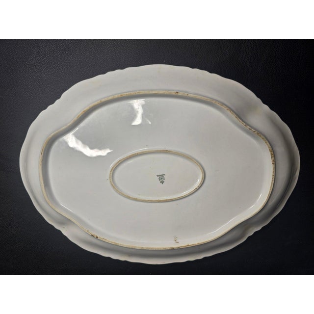 Antique Heinrich and Co. Selb, Bavaria Ranson Porcelain Graduated Serving Platters - Set of 3 For Sale In Portland, ME - Image 6 of 10