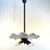 American Early 1900’s Milk Glass Ruffled Petticoat Hanging Fixture For Sale - Image 3 of 7