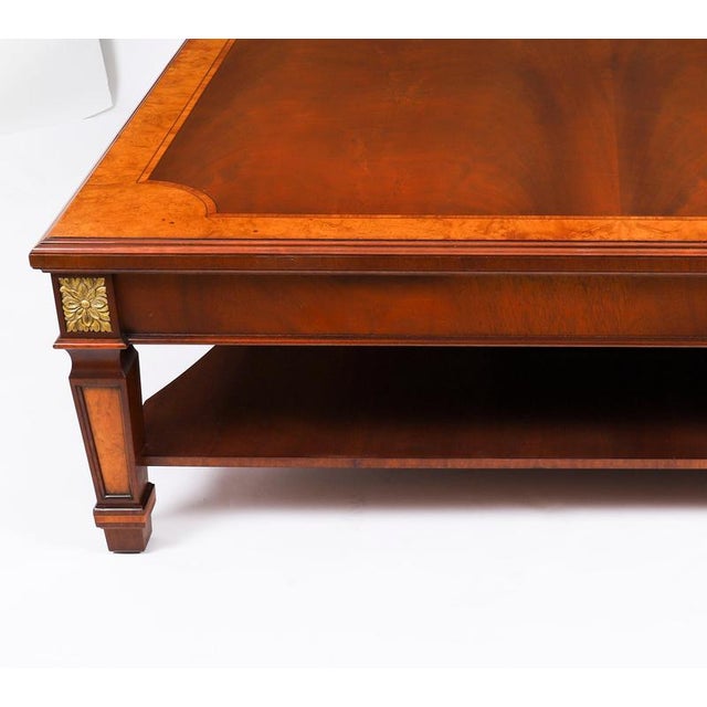 Large Burr Walnut Coffee Table by Charles Barr, 20th Century For Sale - Image 18 of 18
