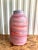 Contemporary Pink & Teal Glazed Egyptian Clay Vase by Dick Studley For Sale - Image 3 of 8
