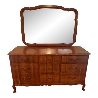 1960s French Provencial Dresser With Mirror For Sale