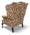 Late 18th Century 18th Century Georgian Style Upholstered Wing Chair With Carved Ball & Claw Legs Brass Nail Trim For Sale - Image 5 of 6