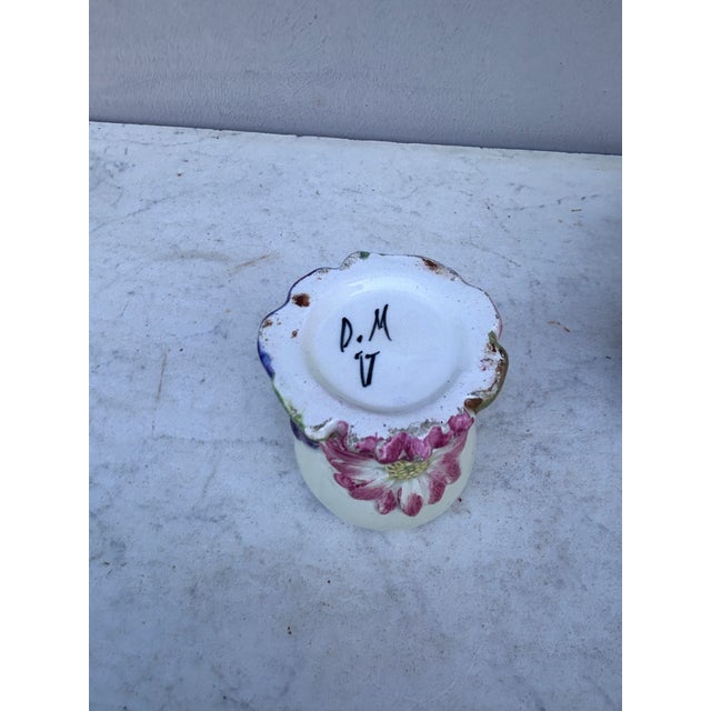 Late 19th Century 19th Century French Majolica Egg Vase Delphin Massier For Sale - Image 5 of 5