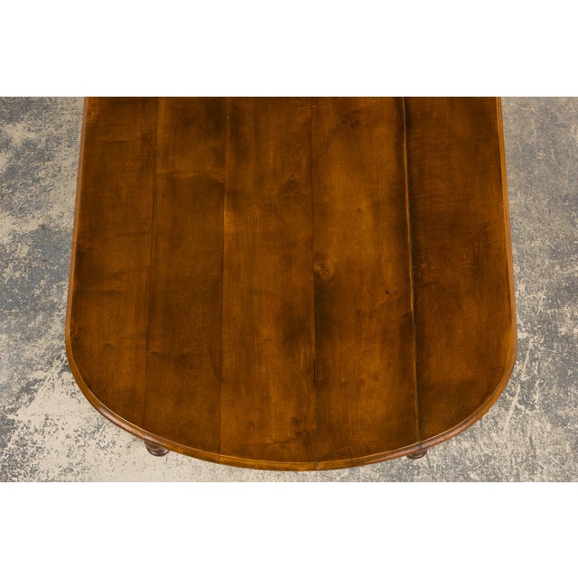 French Provincial Fruitwood Farmhouse Dining Table For Sale - Image 12 of 16