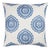 Contemporary Schumacher Olana Embroidery 22" Pillow in Blue For Sale - Image 3 of 3