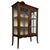 Antique English Inlaid Mahogany Display Cabinet For Sale - Image 3 of 12