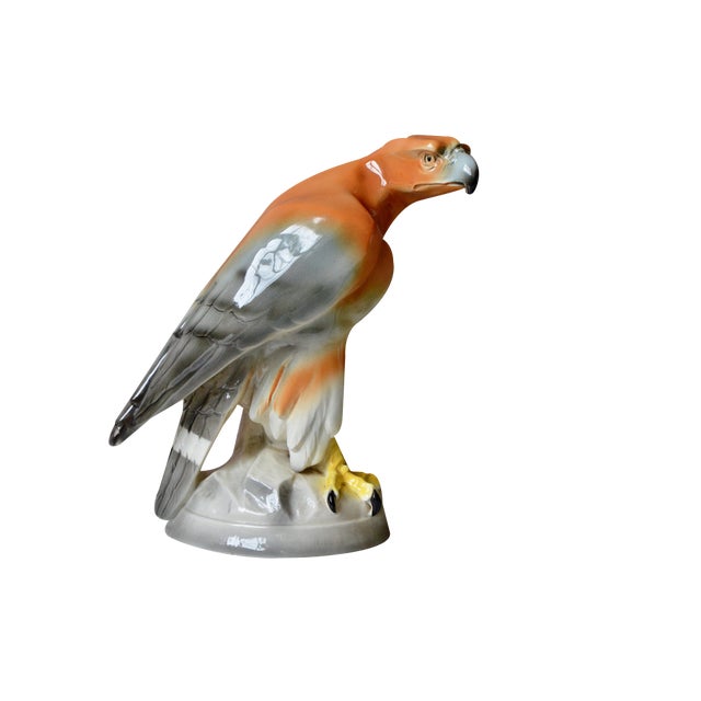 Large Ceramic Eagel from Hirschauer Ceramic, 1930s For Sale