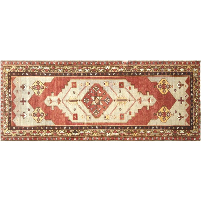 1960s Turkish Oushak Rug For Sale In Los Angeles - Image 6 of 6