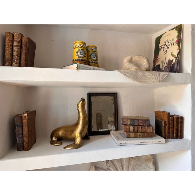 Mid-Century Brass Seal Sculpture, Europe, 1960s For Sale - Image 12 of 13