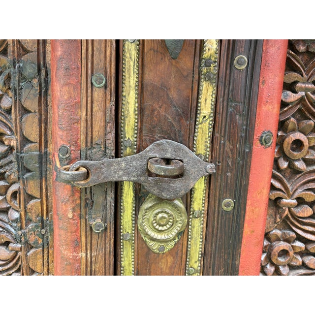 Antique Indian Dowry Wedding Chest, Bar, Cabinet, 19th Century For Sale - Image 10 of 17