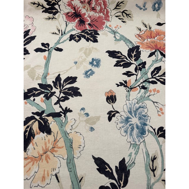 Traditional Lee Jofa Inisfree Sunset Linen Fabric 4 7/8 Yards For Sale - Image 3 of 9