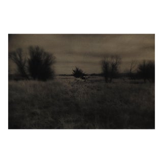 1990s Sepia Toned Moody Prairie Landscape Photograph For Sale