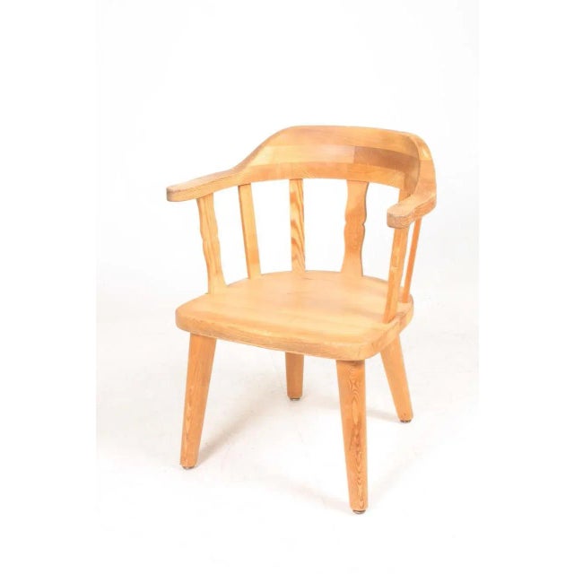 Mid-Century Lounge Chairs in Solid Pine, 1960s, Set of 4 For Sale - Image 8 of 8