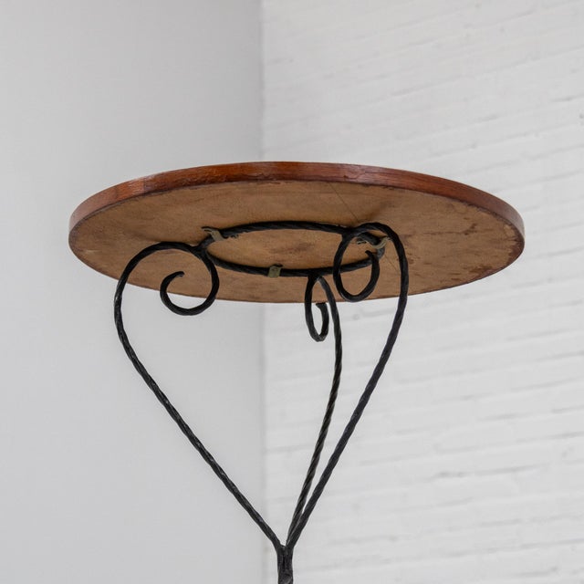 French Wrought Iron Side Table, 1960s For Sale - Image 6 of 9