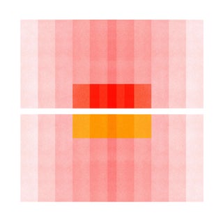 "Color Space Series 27: Pink, Red, Yellow" Abstract Print For Sale
