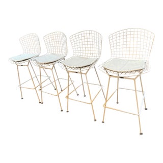 Harry Bertoia for Knoll Bar Stools, Set of Four For Sale