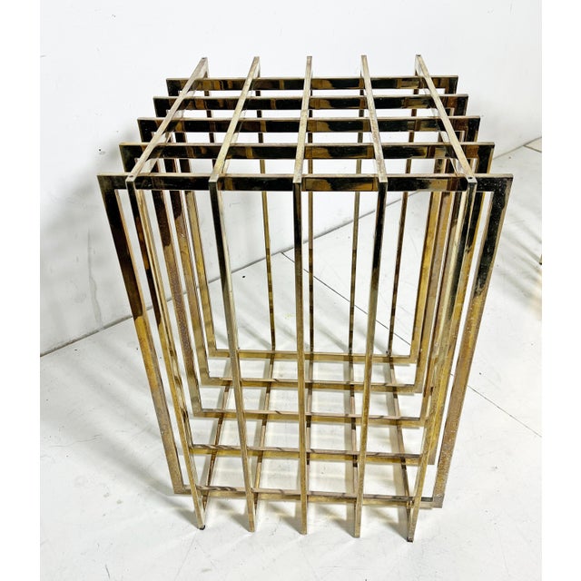 Brass C. 1970s Pierre Cardin Cage-Form Brass Dining Table Base For Sale - Image 8 of 10
