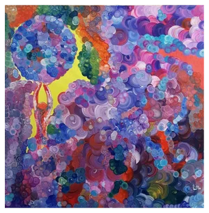 Lillo Sauto, Dream Under Construction, Acrylic on Canvas, 2018