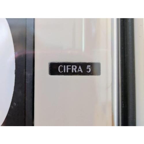 First Version Cream-colored Cifra 5 Flip Clock from Solari & C. Udine Italy, 1960s For Sale - Image 13 of 18