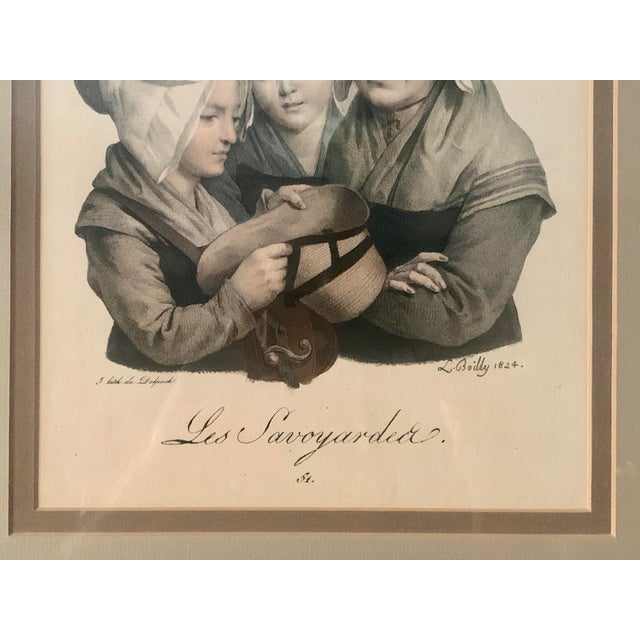 19th Century "Les Savoyardes (The Ladies of Savoy)" Louis Léopold Boilly No. 51 Print, Framed For Sale - Image 4 of 10