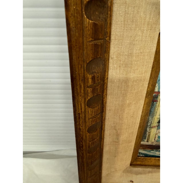 John Checkley Fort Point Landscape Painting, Framed For Sale - Image 9 of 12