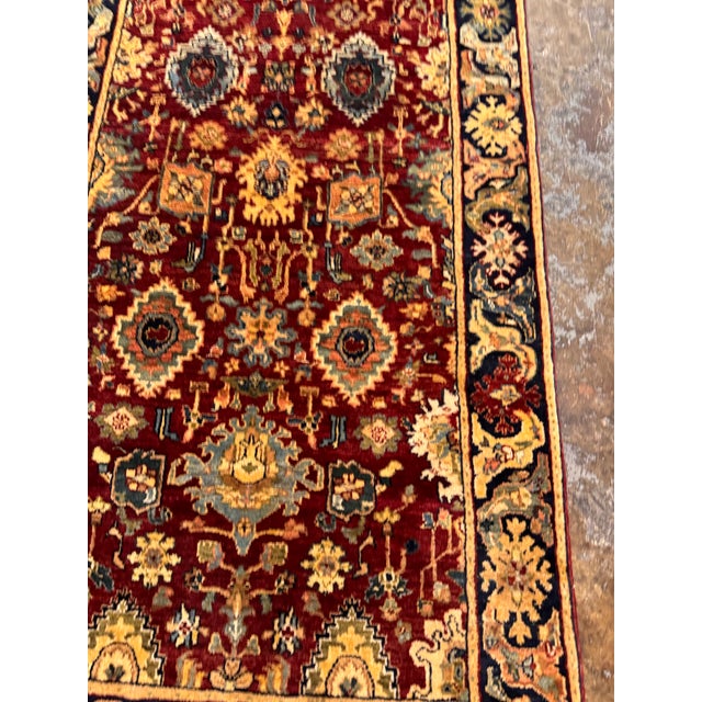 Late 20th Century 3ft X 12ft Traditional Persian Style Floral Runner Rug For Sale - Image 5 of 12