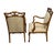 Art Deco Style chairs with hand carved wood frame Beautiful classic details Two seater matching sofa available Sold...