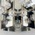 Large vintage geometric chandelier by gaetano sciolari made in italy in the 1950s. the sciolari brand was founded in rome...