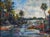Contemporary Post Impressionist Southern Coastal Landscape With Palm Trees For Sale - Image 4 of 6