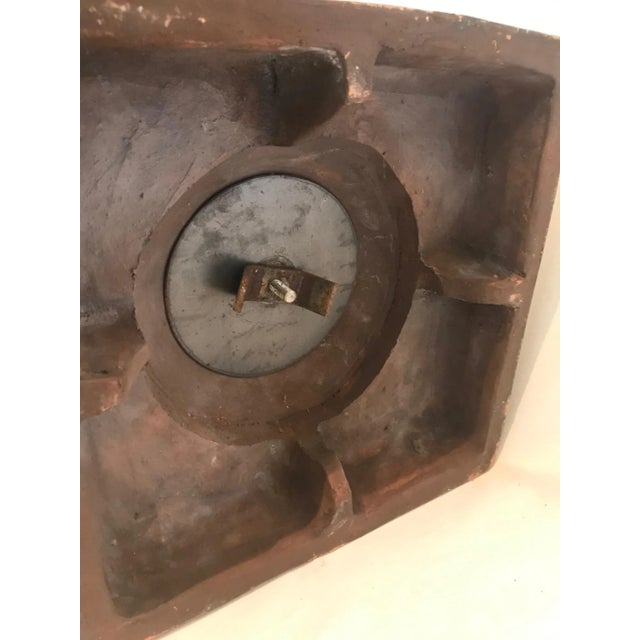 19th Century French Monumental Terracotta Cobalt Blue Glazed Vase For Sale - Image 12 of 13