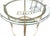 Maison Jansen Occasional 3/4" Thick Round Glass Top Brass Faux Bamboo Base Side End Lamp Table For Sale - Image 4 of 10