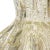 Gold Murano Vintage Clear Gold Flecks Bibbles Italian Art Glass Fan Shaped Scissor Cut Rim Flower Vase For Sale - Image 8 of 9